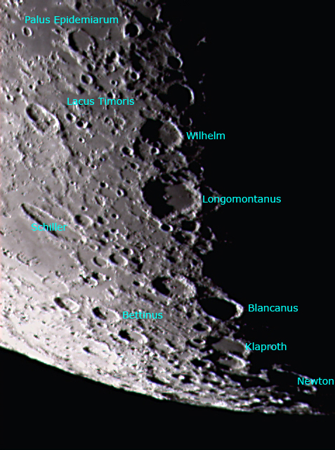 Regione del polo sud lunare