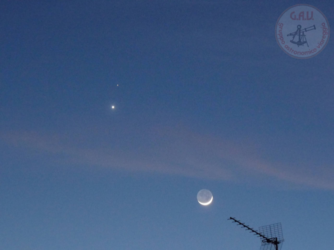 Congiunzione Luna–Venere–Marte
